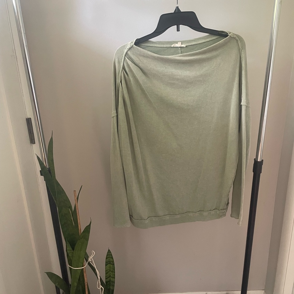 Light Sage Women's Boatneck Sweater - Casual Lightweight Knit